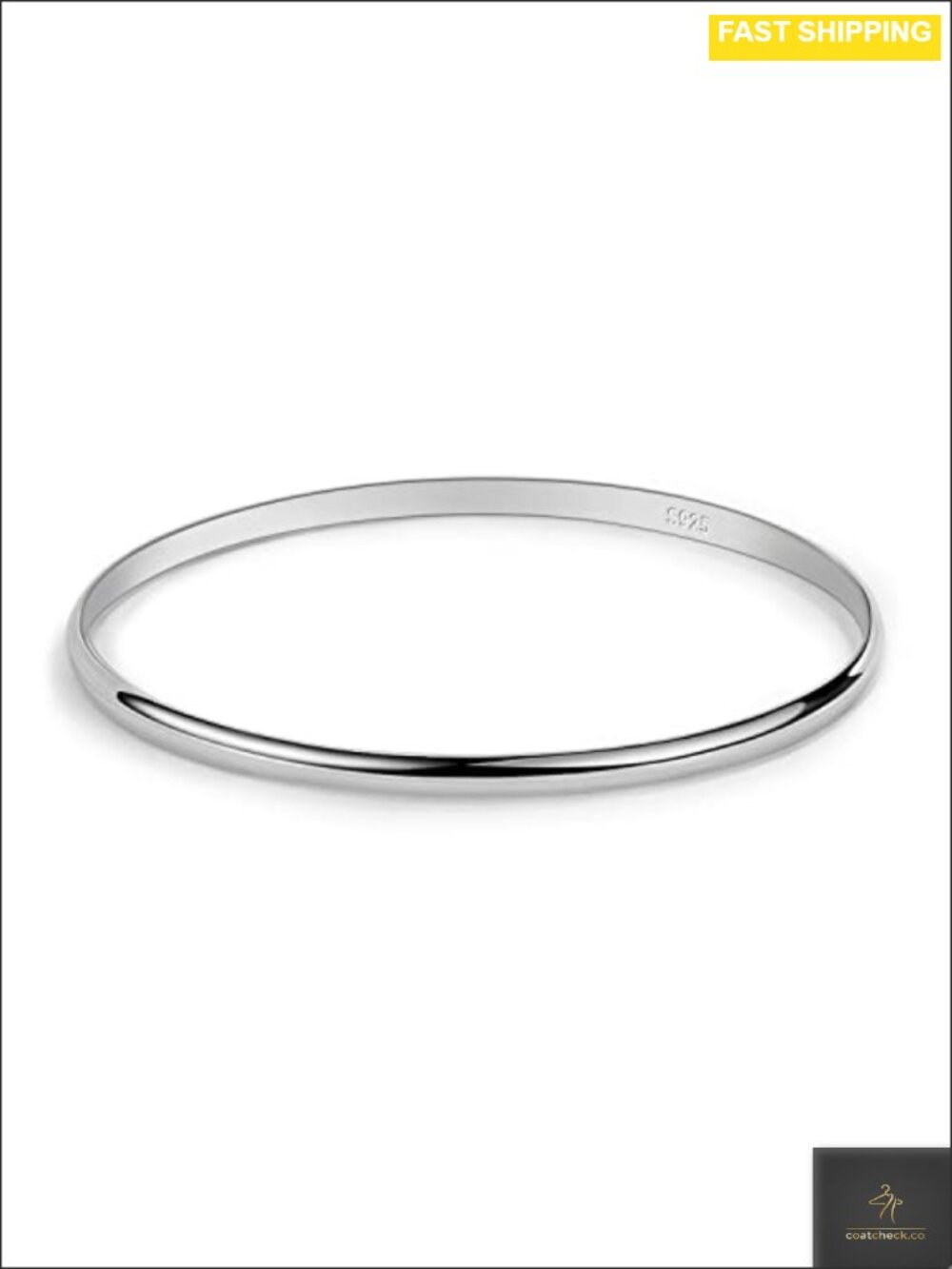 Minimalist 925 Sterling Silver Stackable Bangle Bracelet
